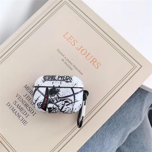 Compatible with Apple Airpods 3 Protective Funny Cute Cartoon Case Cover with Keychain (Cool Zoro) in Kuwait