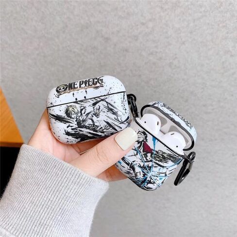 Compatible with Apple Airpods 3 Protective Funny Cute Cartoon Case Cover with Keychain (Cool Zoro) in Kuwait