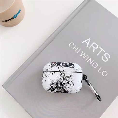 Compatible with Apple Airpods 3 Protective Funny Cute Cartoon Case Cover with Keychain (Cool Zoro) in Kuwait