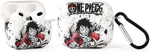 Compatible with Apple Airpods 3 Protective Funny Cute Cartoon Case Cover with Keychain (Cool Zoro) in Kuwait