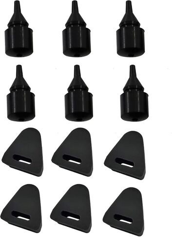 Fuel Gas Lid Cap Filler Door Rubber Stopper Bumpers Compatible with Cadillac Escalade Chevrolet Silverado Colorado Suburban Tahoe S10 1500 2500 3500 GMC Sierra Yukon XL 15768697 6Pack in Kuwait