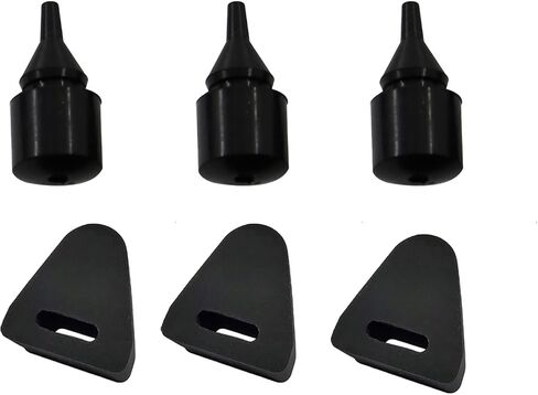 Fuel Gas Lid Cap Filler Door Rubber Stopper Bumpers Compatible with Cadillac Escalade Chevrolet Silverado Colorado Suburban Tahoe S10 1500 2500 3500 GMC Sierra Yukon XL 15768697 6Pack in Kuwait