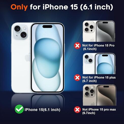 for iPhone 15 Case [Compatible with MagSafe], Heavy Duty Shockproof 3-Layer Full-Body Protection Rugged Cover, Drop-Resistant and Wireless Charging Friendly (Aqua, iPhone 15) in Saudi Arabia