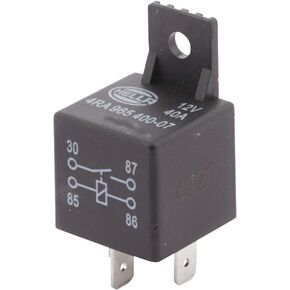 HELLA 965400071 12V, 4 Pin, Mini ISO Relay with Bracket