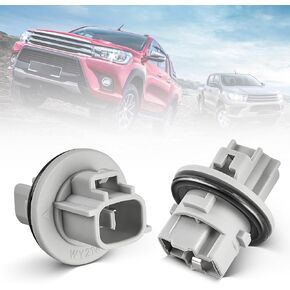 RED WOLF Front Turn Signal Light Socket 2-Pin for 2003-2022 Toyota 4Runner Prius Tacoma Camry, 2012-2015 Scion tC xA Replace OE #90075-60028 Turn Light Signal Wiring Socket 2 PCS