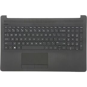 LTPRPTS Replacement for HP 15-DA 15-DB 15-DR 15-DA0053WM 15-DA0012DX 15-DA0073WM Trackpad AHS US 15.6" Laptop Upper Case Palmrest Keyboard Touchpad Assembly Part L20387-001 AP29M000400