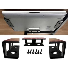Zulu Supply Under Desk Laptop Mount Holder, Aluminum Shelf Holder for Laptop, Tablet, Keyboard, w/Anti-Scratch Pads and Double Sided Mounting Tape