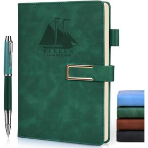 دفتر ملاحظات منقط من الجلد البني، دفتر ملاحظات بشبكة A5 مع قلم للعمل، تدوين الملاحظات، السفر، مجلات غلاف فني لكتابة النساء والرجال، 160 صفحة 100 جرام في المتر المربع ورق رصاص سميك 5.7 بوصة × 8.2 in Kuwait