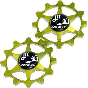 JRC Components 12T Narrow-Wide Ceramic Pulley s | Compatible with Apex Force Rival | Hybrid Ceramic Derailleur Pulley s Suitable for (X01DH X0DH X1, XX1)