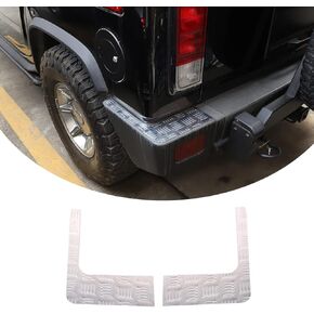 Fit for Hummer H2 2003-2009 Rear Bumper Corner Bezel Cover Trim Molding,Outer Bumper Protector Guard Sill Plate Cover