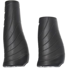 Bike Grips Handlebar 130mm & 90mm Lockable Handle Bar Rubber End Grip 0.874inch Diameter for Multi-Speed Bicycle Mountain BMX Floding