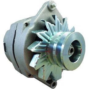 New Alternator Compatible With Tractor & Chevy 10SI 1-Wire One Wire with 2 Groove Pulley