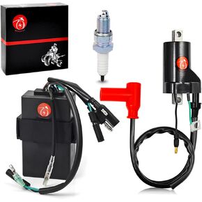 MOTO1988 Ignition Coil Spark Plug Igniter CDI for Honda CR80 CR80R CR80RB 1996-2002 Honda CR85 CR85R CR85RB 2003-2004 30410-GBF-831