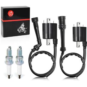 Ignition Coil Pack and CAP R+L & spark plug For Yamaha V Star 650 XVS650 1998-2016 4VR-82320-00-00 4XY-82370-00-00