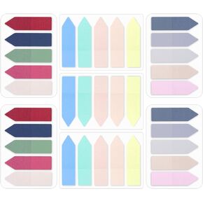 1800pcs Translucent Tabs Flags Stickers Index Sticker Sticky Index Tabs Translucent Sticky Note Flags Writable PET Sticky Note Tabs Page Markers Sticky Index Tabs Arrow Index Tabs (Arrow)