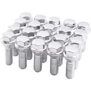 12x1.25 Wheel Stud Lug Bolts, 2.45 Inch 28mm Shank 19mm Hex Conical Seat Replacement for 2018-2022 Compass, 2014-2022 Cherokee, 2014-2020 Renegade, Set of 20 in Kuwait