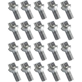 Bapmic 0009905107 2" Stainless Steel Wheel Lug Bolt for Mercedes C207 W204 (Pack of 20)