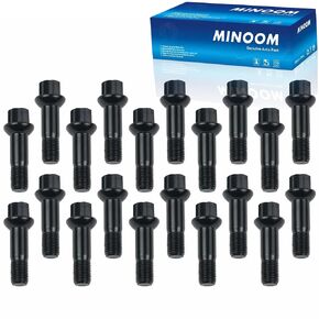 0009907607 45mm Shank 14x1.5 Ball Seat Wheel Lug Bolts Compatible with Mercedes-Benz CL500 CL600 E300 E350 G550 ML250 R350 S350 S600 Part No.#610-616丨0009907607丨0009905307