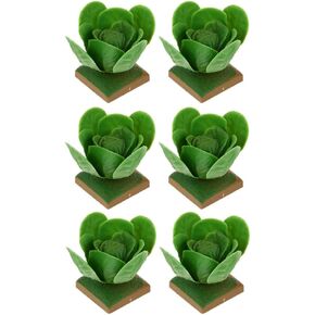 6pcs Cabbage Display Faux Cabbage Fake Vegetable Cabinet Showcase Artificial Vegetables Decoration