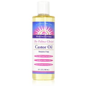 Heritage Store Lavender Castor Oil, Organic, Soothing Treatment with Lavender Essential Oil, Deep Hydration for Healthy Hair Care, Skin Care, Castor Oil Packs, Natural Lavender Scent, Vegan, 8oz