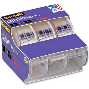 Scotch Gift Wrap Tape, 0.75 x 300 Inches, 6 Pieces