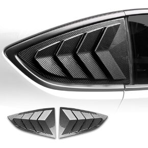 KUNGKIC for Toyota GR86 Subaru BRZ 2021 2022 2023 2024 Rear Side Window Louvers Air Vent Scoop Louvers Window Scoop Louvers Covers ABS Sun Rain Shade Vent 2PCS Cool Exterior Decoration Glossy Black
