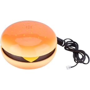 Hamburger Phone, Cheeseburger Burger Hamburger Phone Cute Telephones Landline Corded Phone Desktop Phone for Home Hotel Office Decoration Kids Gift