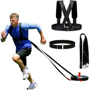 Sled Harness Tire Pulling Harness Fitness Resistance Training Workout -Adjustable Padded Shoulder Strap