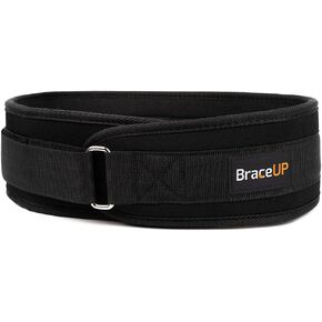 Weight Lifting Belt for Men and Women by BraceUP– 4-inch Wide Weight Belt, for Weightlifting, Squat, Deadlift, Power Lifting, Gym Training, and Back Support