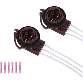 Light Socket Pre-Wired Harness Pigtail Repair Kit (2pcs), Bulbs# 3156 3157 LED/Standard, Replaces# 15306147 LS92 645-626 Daytime Running Light Socket,Turn Signal Lamp Socket,Brake Light Socket