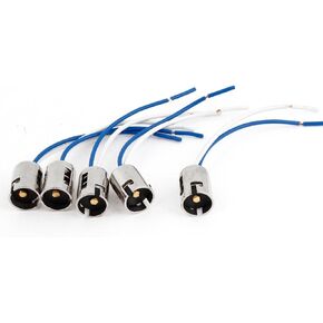 uxcell 5 Pcs 1156 Turn Tail Wired Light Socket for Car