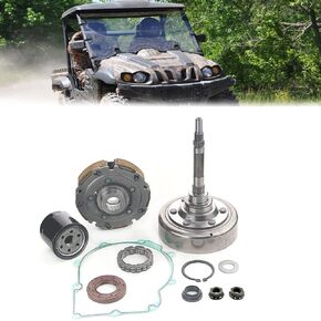 Wet Clutch Shoe Kit Assembly Replacement for Hisun UTV ATV 500 700 Massimo MSU 500 700 Coleman UT500 UT700 Axis 500 700 Bennche bighorn Cub cadet challenger Oil Filter,One Way Bearing Housing