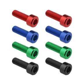 Create idea 8Pcs Water Bottle Cage Bolts Aluminium Alloy Bicycle Water Bottle Holder Screws Fit for Most Bicycle Multicoloured Water Bottle Cage Screws