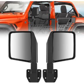 مرايا الرؤية الخلفية من رانجلر لنصف الأبواب لسيارة جيب رانجلر TJ JK JL Gladiator JT 97-24.1 زوج in Kuwait