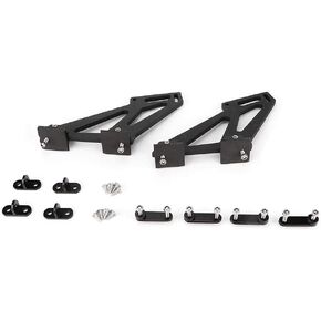 Qiilu Spoiler Mount Brackets, Universal Car CNC Aluminum Alloy Rear Wing Trunk Racing Tail Spoiler Legs Mount Brackets