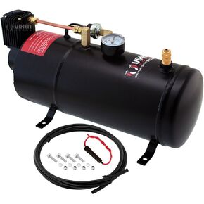 Vixen Horns 1 Gallon (3 Liter) Train/Air Horn Tank with 150 PSI Compressor Onboard System/Kit 12V VXO8210