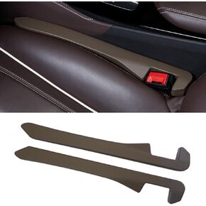 Car Seat Gap Filler, Universal Fit Car SUV Truck Gap Between Seat and Console Stop Cellphone Wallet Keys Coins from Dropping （Black, 2 Pack