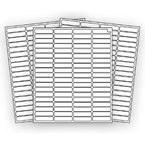 800 EcoSwift Shipping Labels 1 3/4 x 1/2 inches Mailing Address Return Inventory Blank White Self Adhesive for Laser Inkjet Printer 1.75 x 0.5