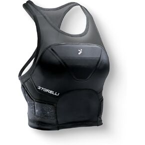Storelli Women’s BodyShield Crop Top | Padded Goalkeeper Base Layer | Enhanced Chest and Rib Protection