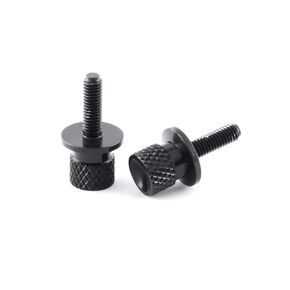 MOTO4U Motorcycle Quick Release Screw Tool Aluminium Side Panel Bolts Thruxton Bonneville Scrambler T100 For Triumph One Pair In Black