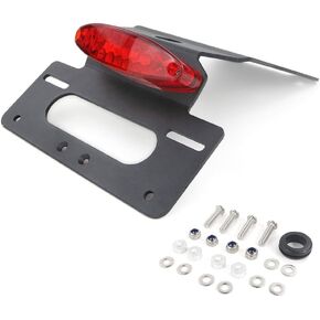 Xitomer Fender Eliminator Fit for KLR 650, Tail Tidy Fit for 2022 2023 KLR650 License Plate Holder Fender Eliminator (Red Tail Light)