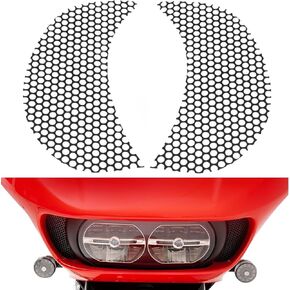 Fairing Mesh Grill Side Vent Screen Fits for 2015-2023 Harley Road Glide Custom FLTRX Special FLTRXS Glide Ultra FLTRU FLTRUSE (Black)