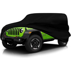 Full Car Covers Oxford Material + Cotton Liner All Weather Protection, Waterproof, Windproof, Anti-UV and Dustproof - Outdoor for Jeep (Wrangler-4D+Cotton)