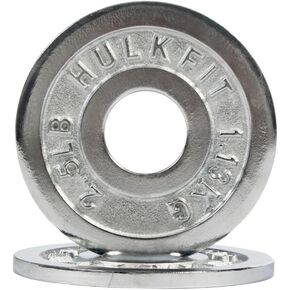 HulkFit 2-inch Calibrated Steel Weight Plates for Olympic Style Barbells and Plate Only Weightlifting - Multicolor