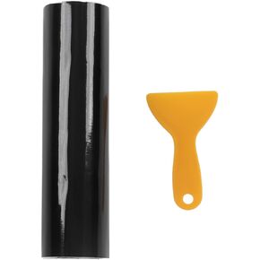 Aramox Universal Car Windscreen Sunstrip,140 x 20cm PVC Windscreen Sun Strip Windshield Sticker Decal Gloss Black with Scraper
