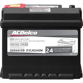 ACDelco Silver EVLN2AGM 24 Month Warranty EREV AGM BCI Group LN2 Battery