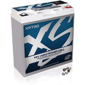 XS Power XP750 XP Series 12V 750 Amp AGM Supplemental Battery with M6 Terminal Bolt