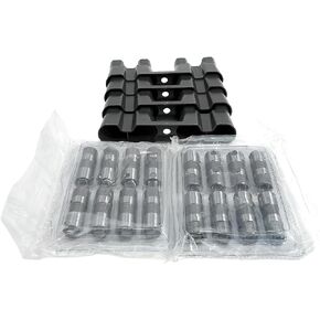 16 Hydraulic Roller Valve Tappet & 4 Guides Trays Compatible with Buic-k Escalade Chevy GMC Hydraulic Roller Valve Lifters Replacement HL124 12499225