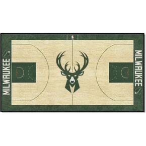 FANMATS - 9494 NBA Milwaukee Bucks Nylon Face NBA Court Runner-Small 24x44