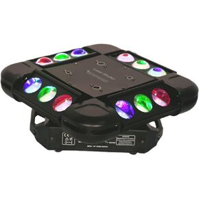 أربعة شعاع على شكل عاصفة ثلجية يقودها ضوء أمامي متحرك مع تحكم DMX512 لـ DJ وKTV وحفلات الزفاف والحفلات - أضواء DJ